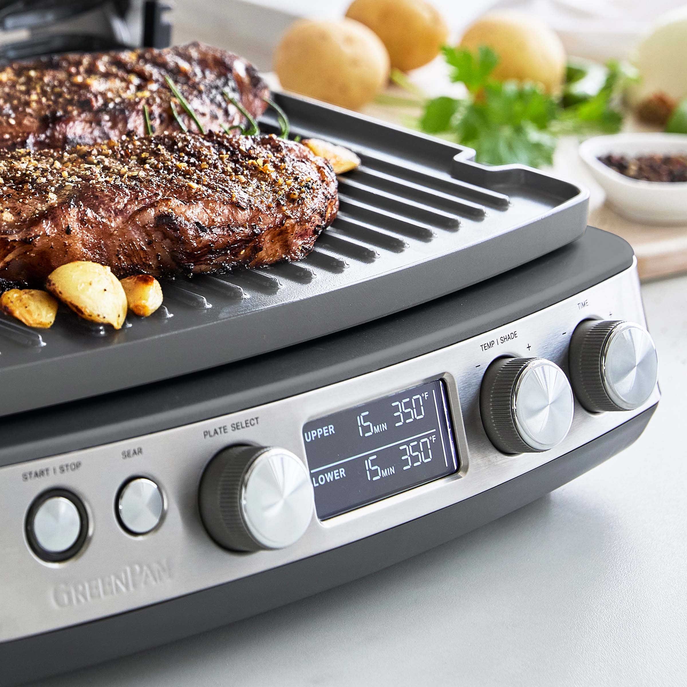 GreenPan Elite Multi Grill & Griddle | Graphite