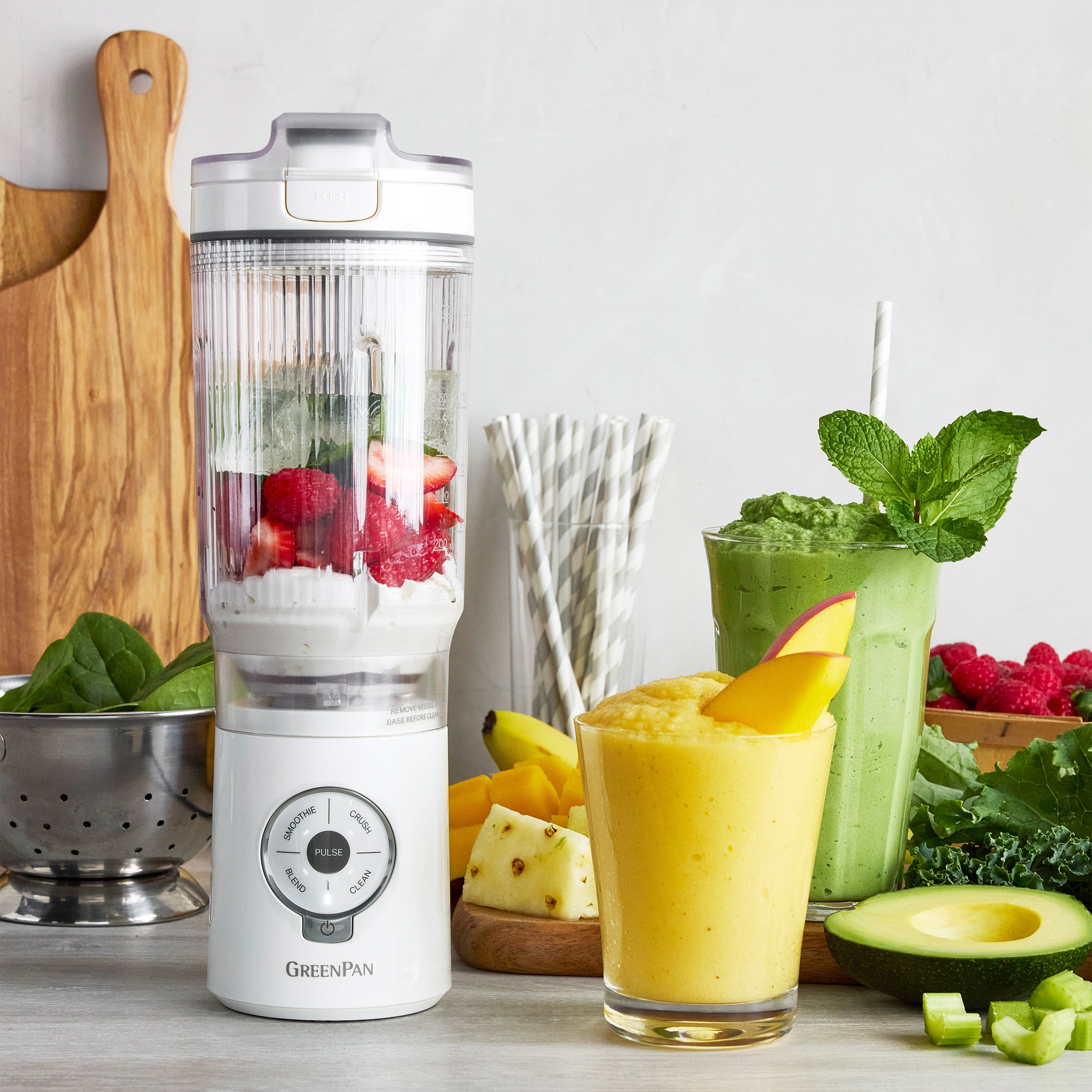 GreenPan Spin & Go Portable Blender – Cream