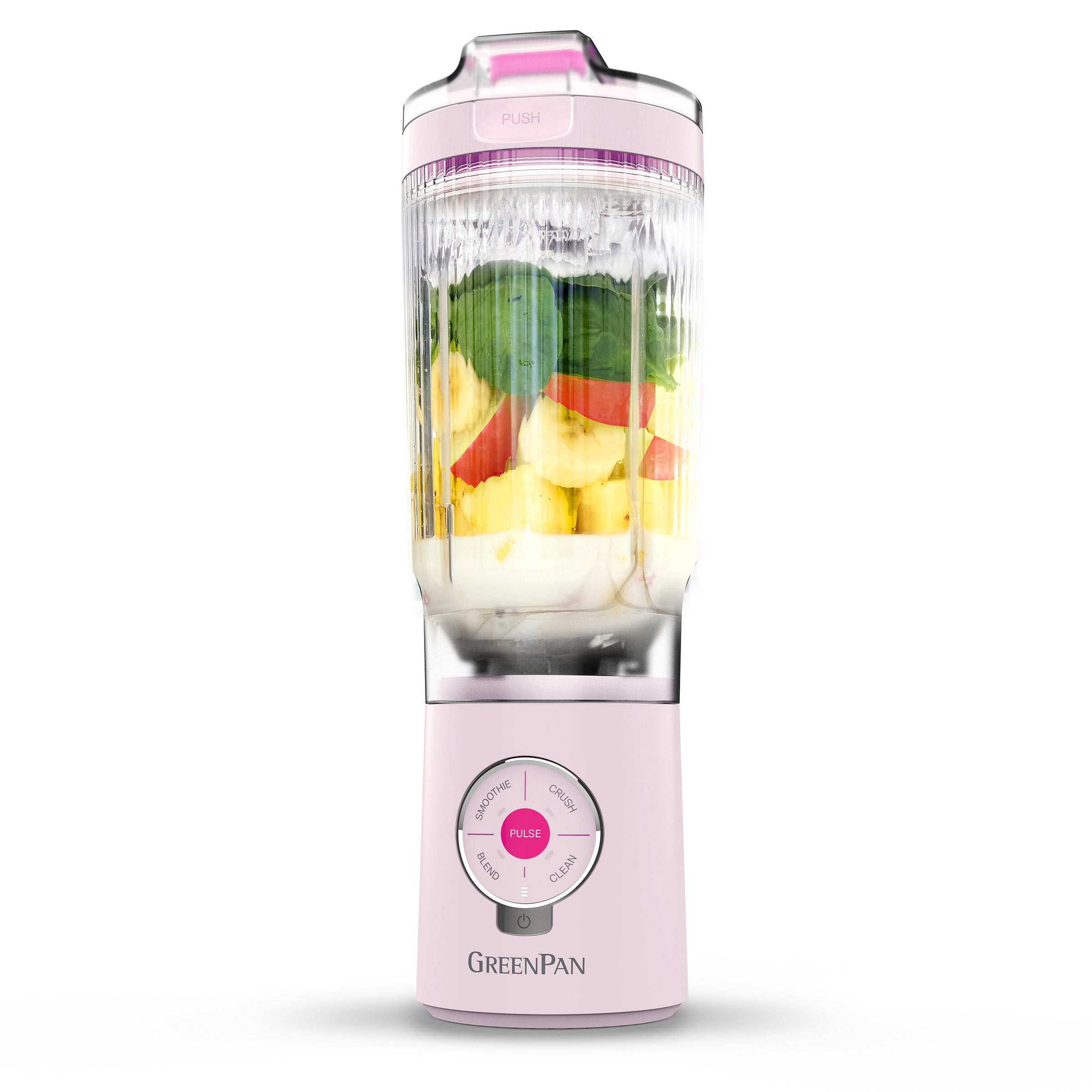 GreenPan Spin & Go Portable Blender | Strawberry