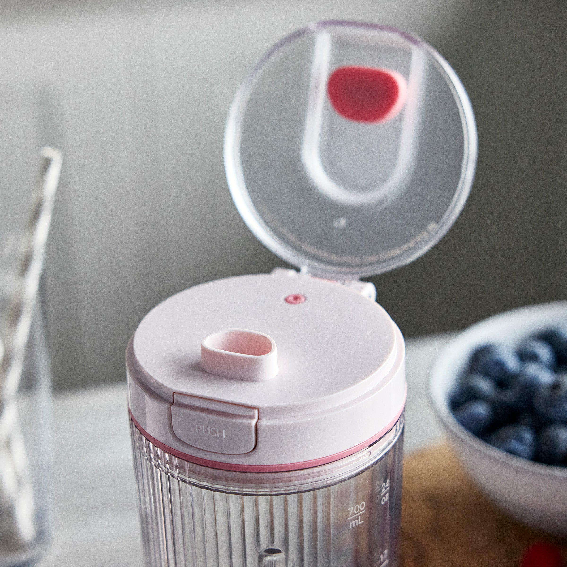 GreenPan Spin & Go Portable Blender | Strawberry