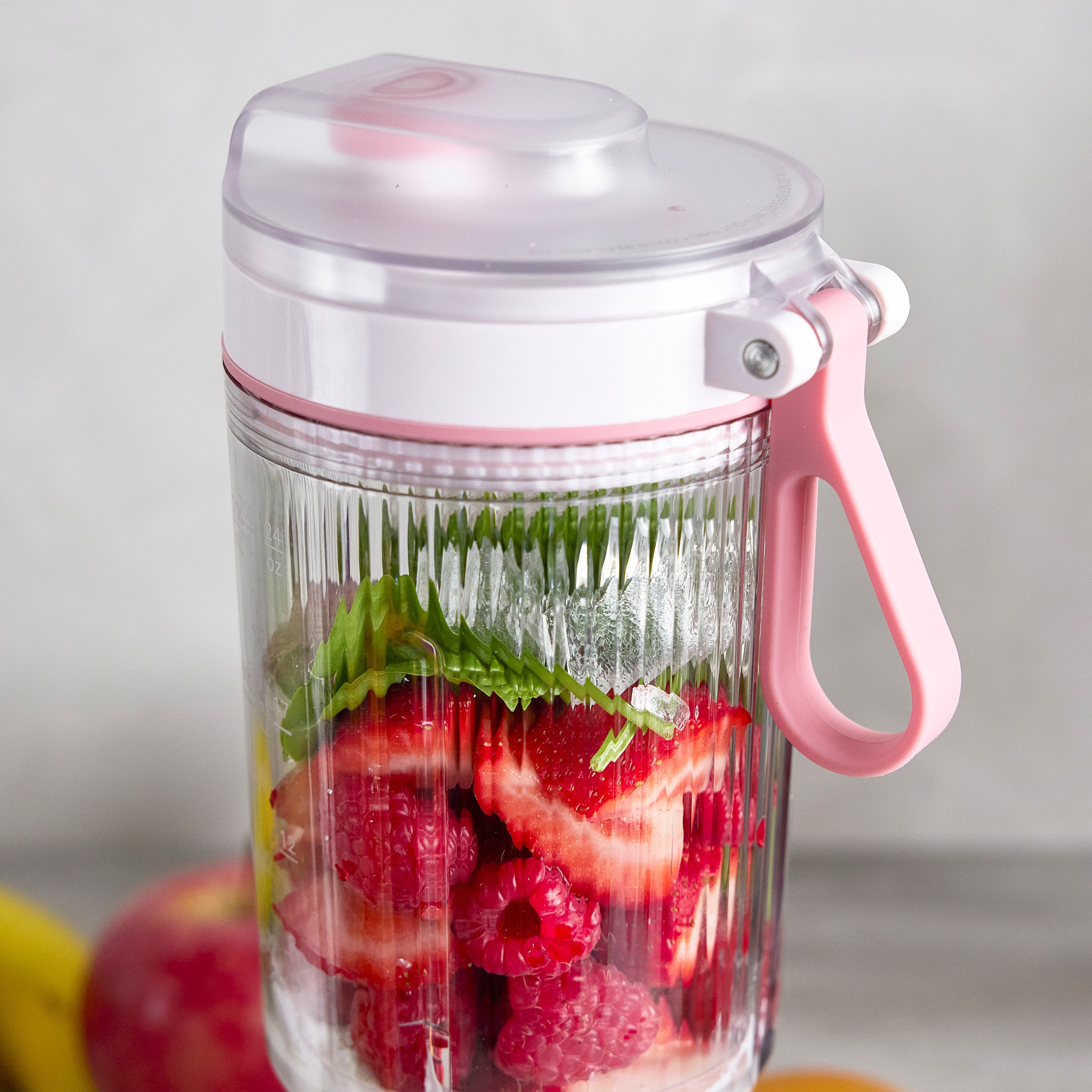 GreenPan Spin & Go Portable Blender | Strawberry