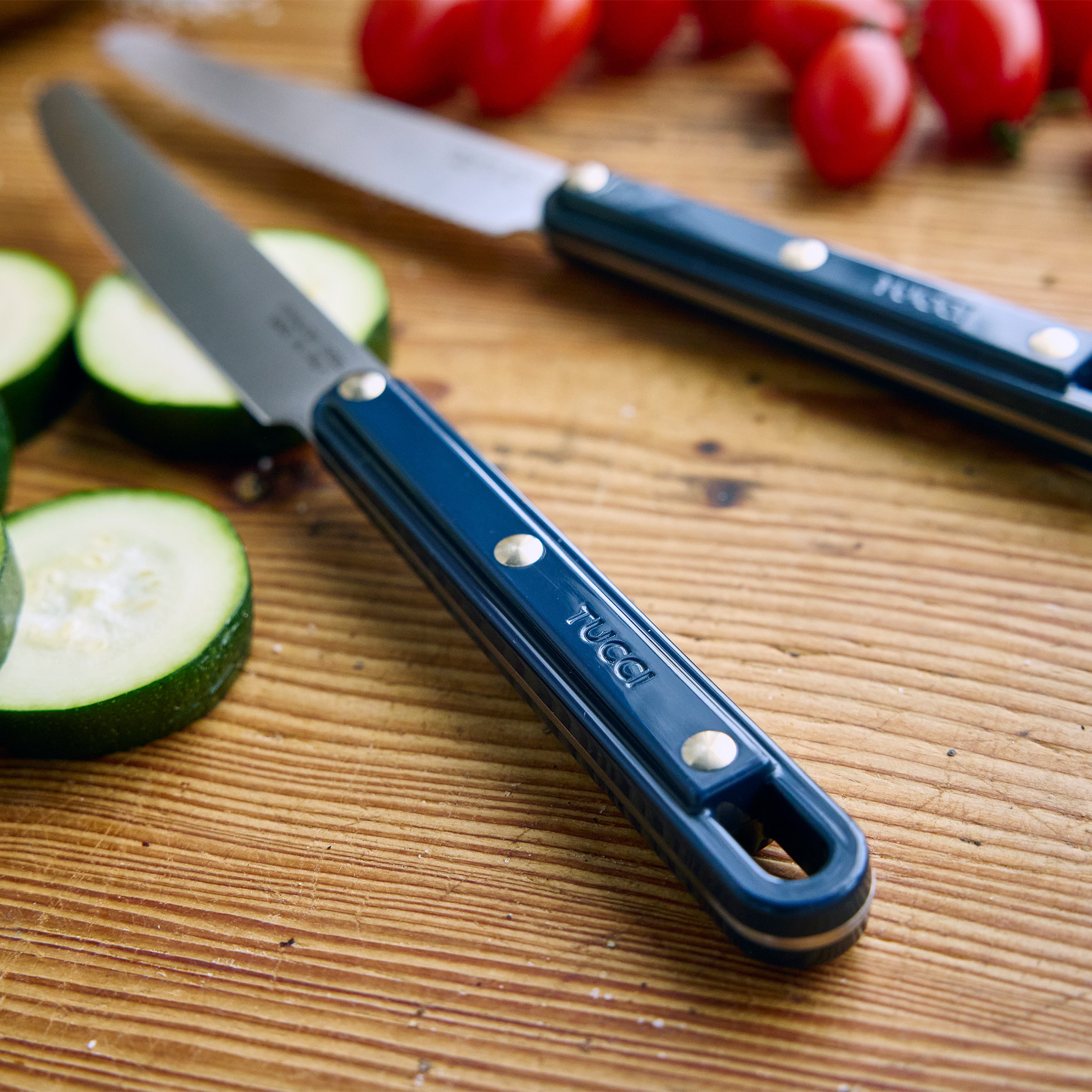 Stanley Tucci 2-Piece Prep Knife Set, Marino Blue
