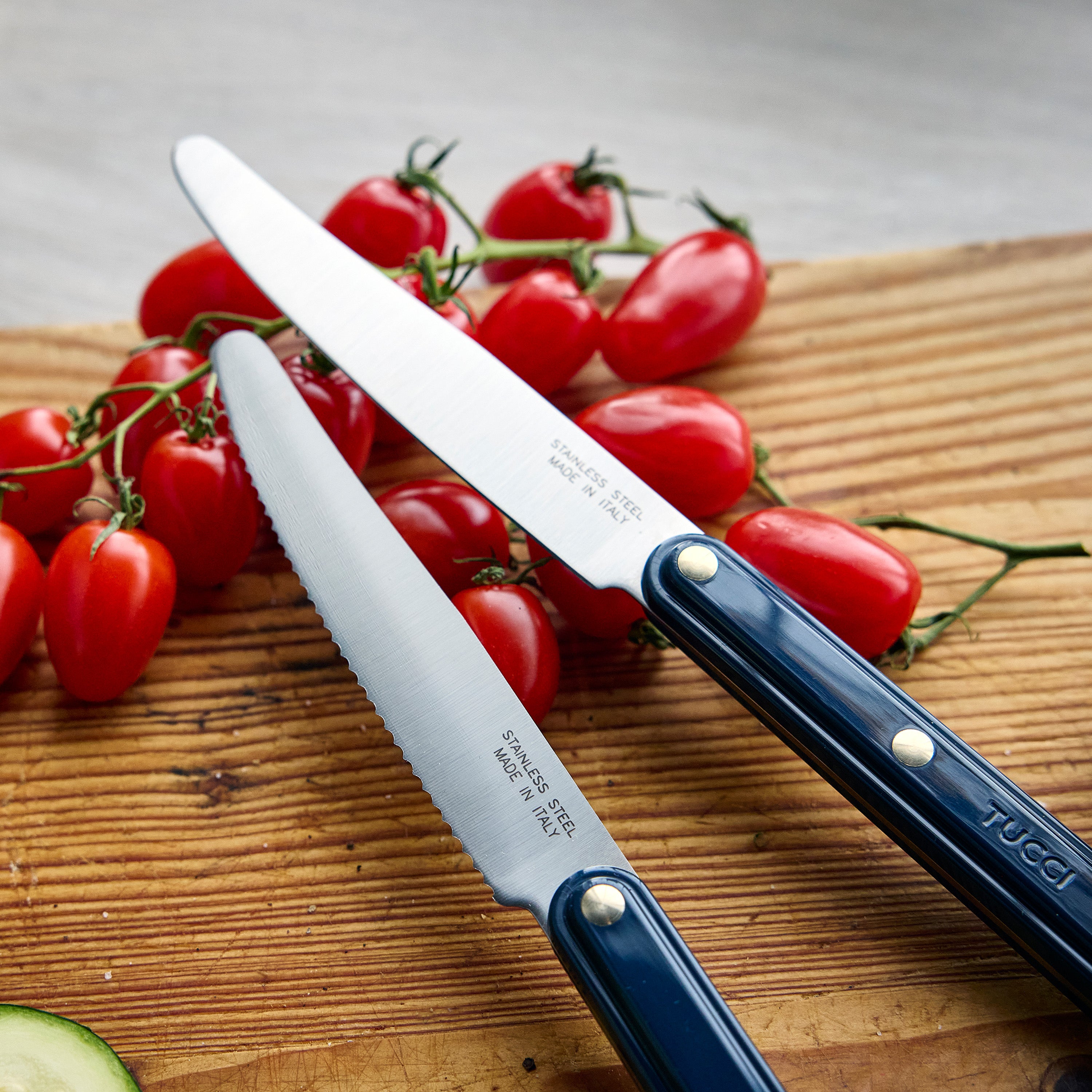 Stanley Tucci 2-Piece Prep Knife Set, Marino Blue