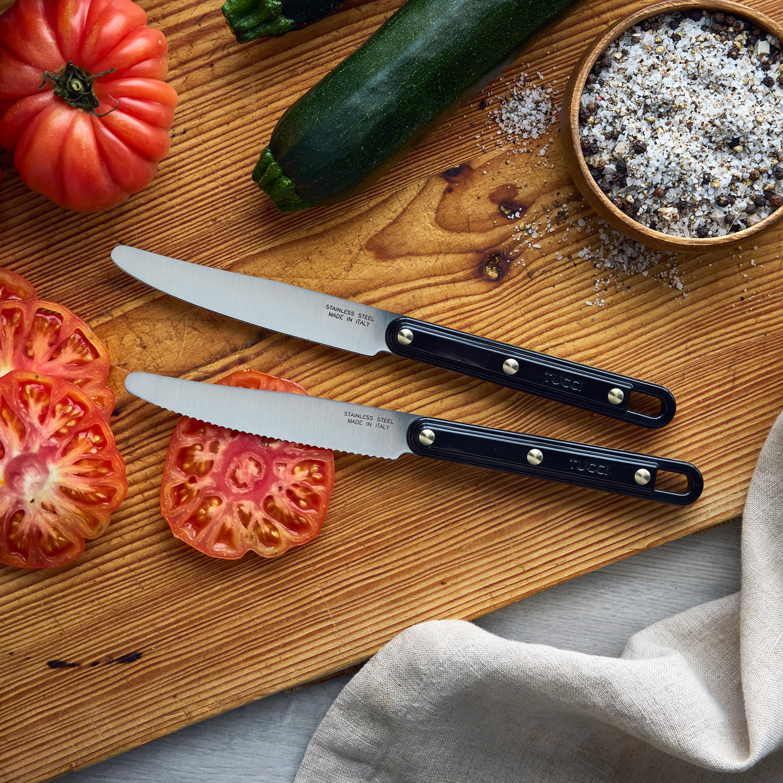 Stanley Tucci 2-Piece Prep Knife Set — Milano Black