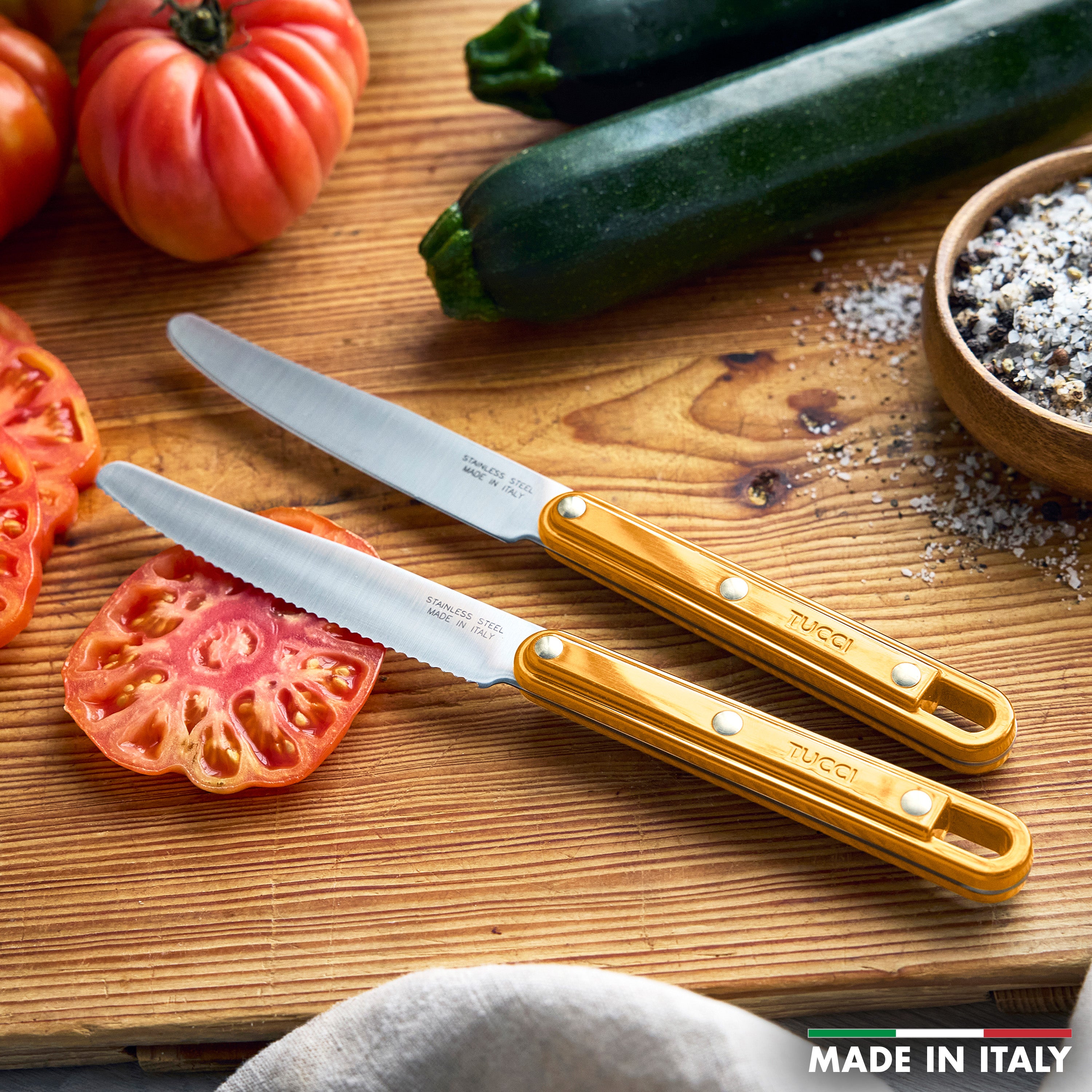 Stanley Tucci™ 2-Piece Prep Knife Set – Roma Gold