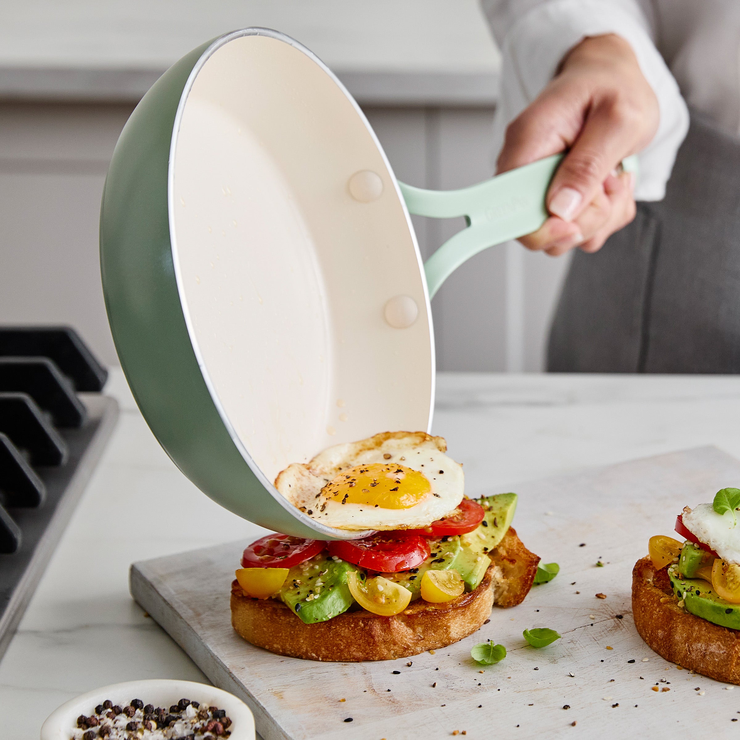 GreenPan Nova Gallery Ceramic Nonstick 12" Frypan, Pistachio