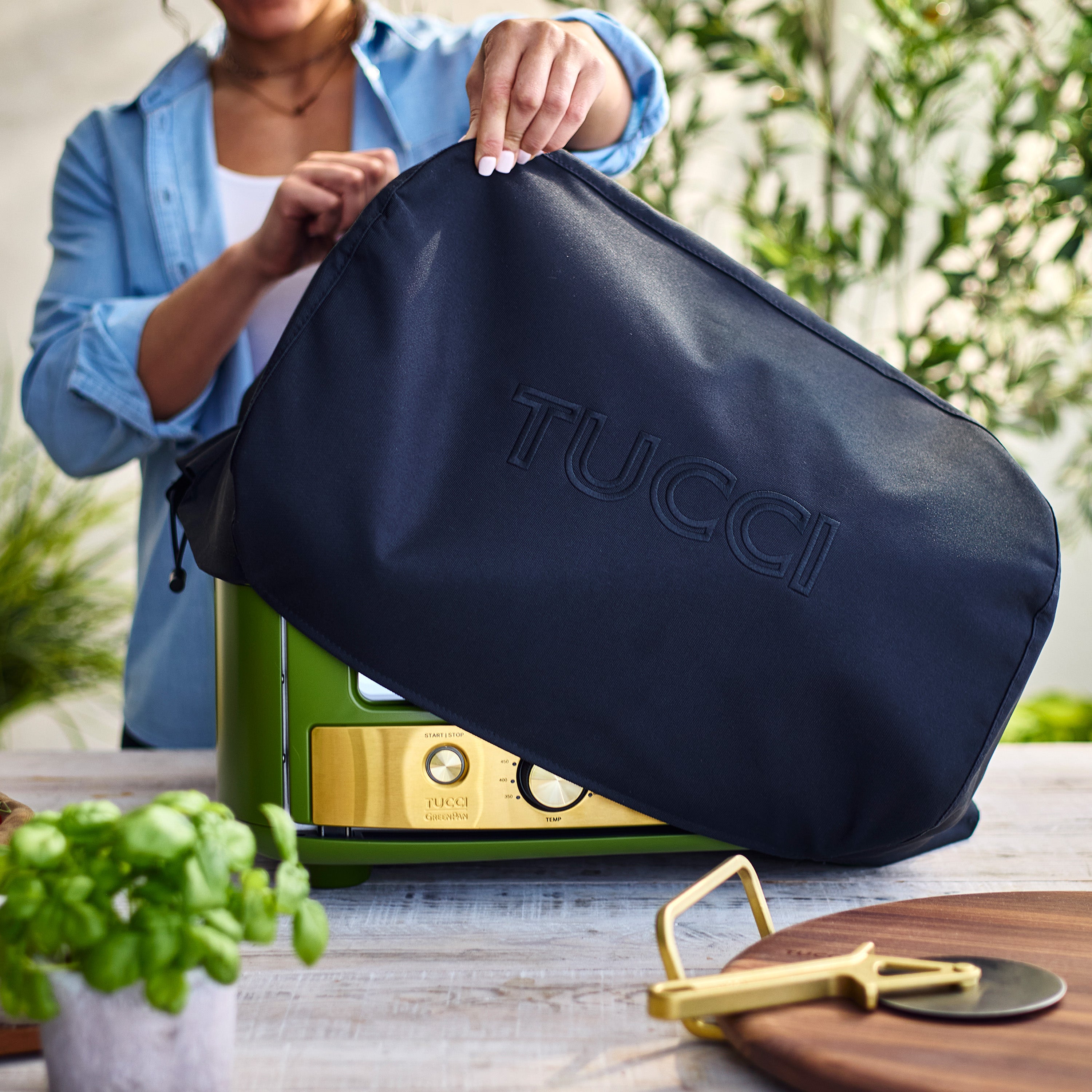 Stanley Tucci™ Indoor and Outdoor Pizza Oven – Tuscan Olive