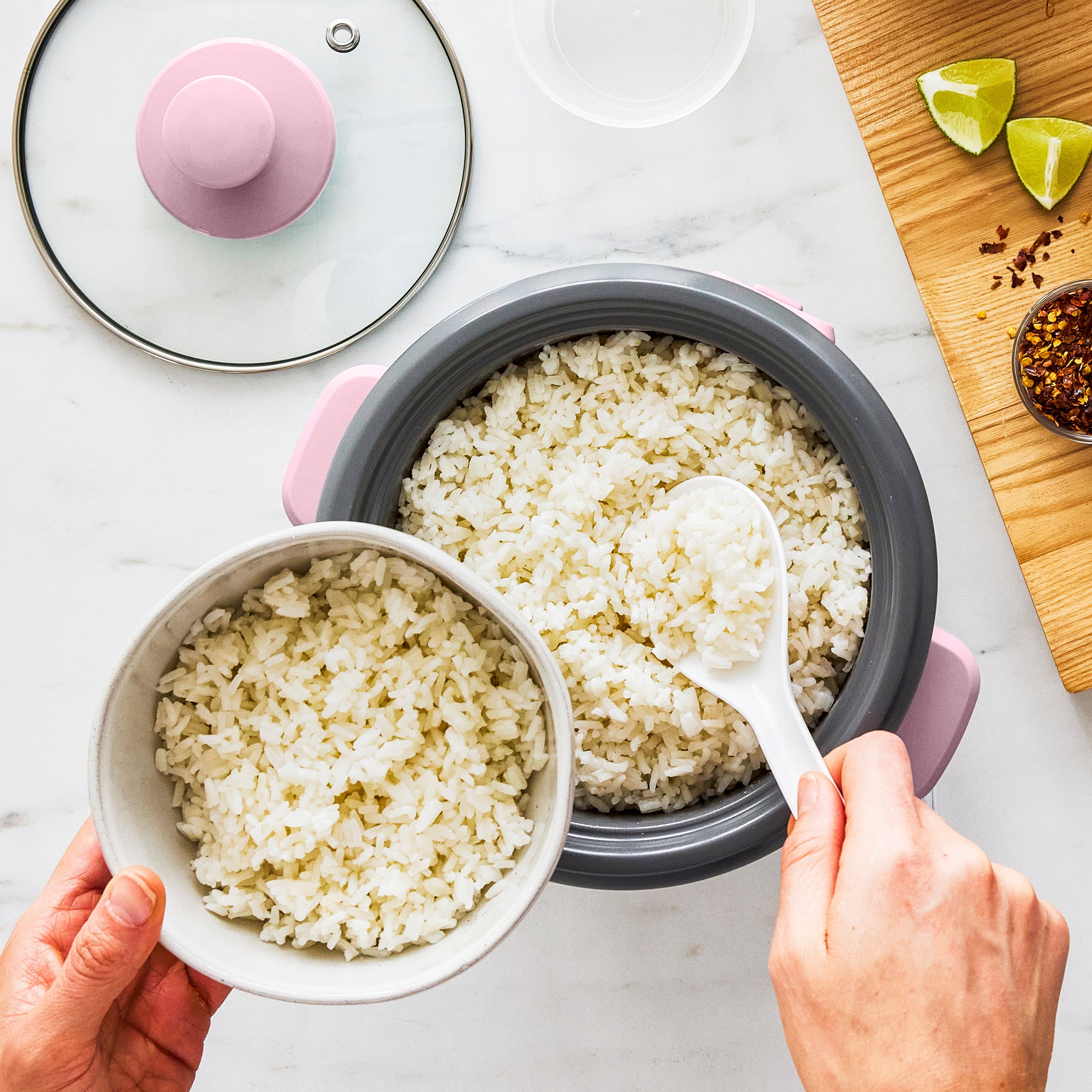 GreenLife 6-Cup Rice Cooker – Pink