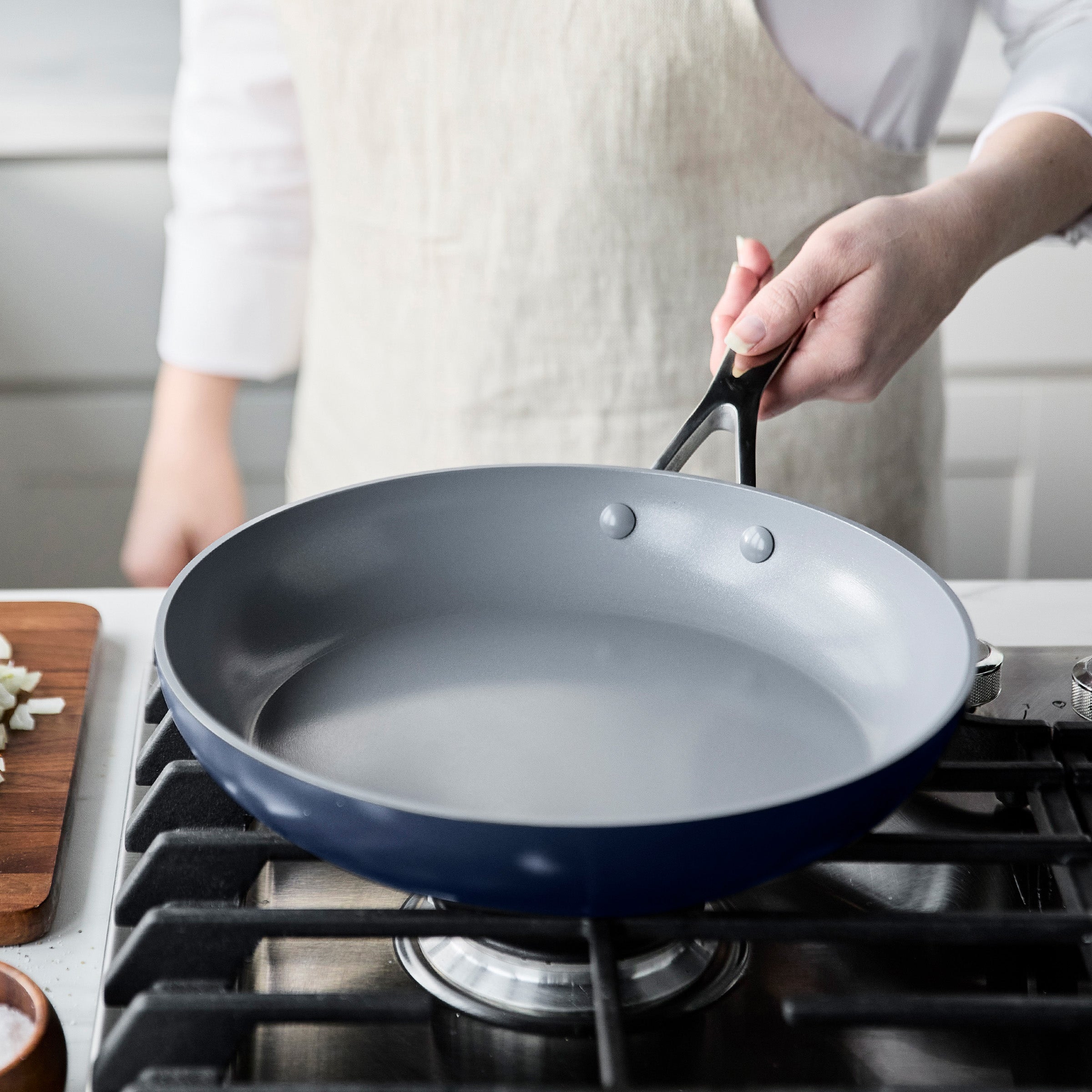 GreenPan Valencia Pro Ceramic Nonstick 9.5" and 11" Frypan Set, Twilight