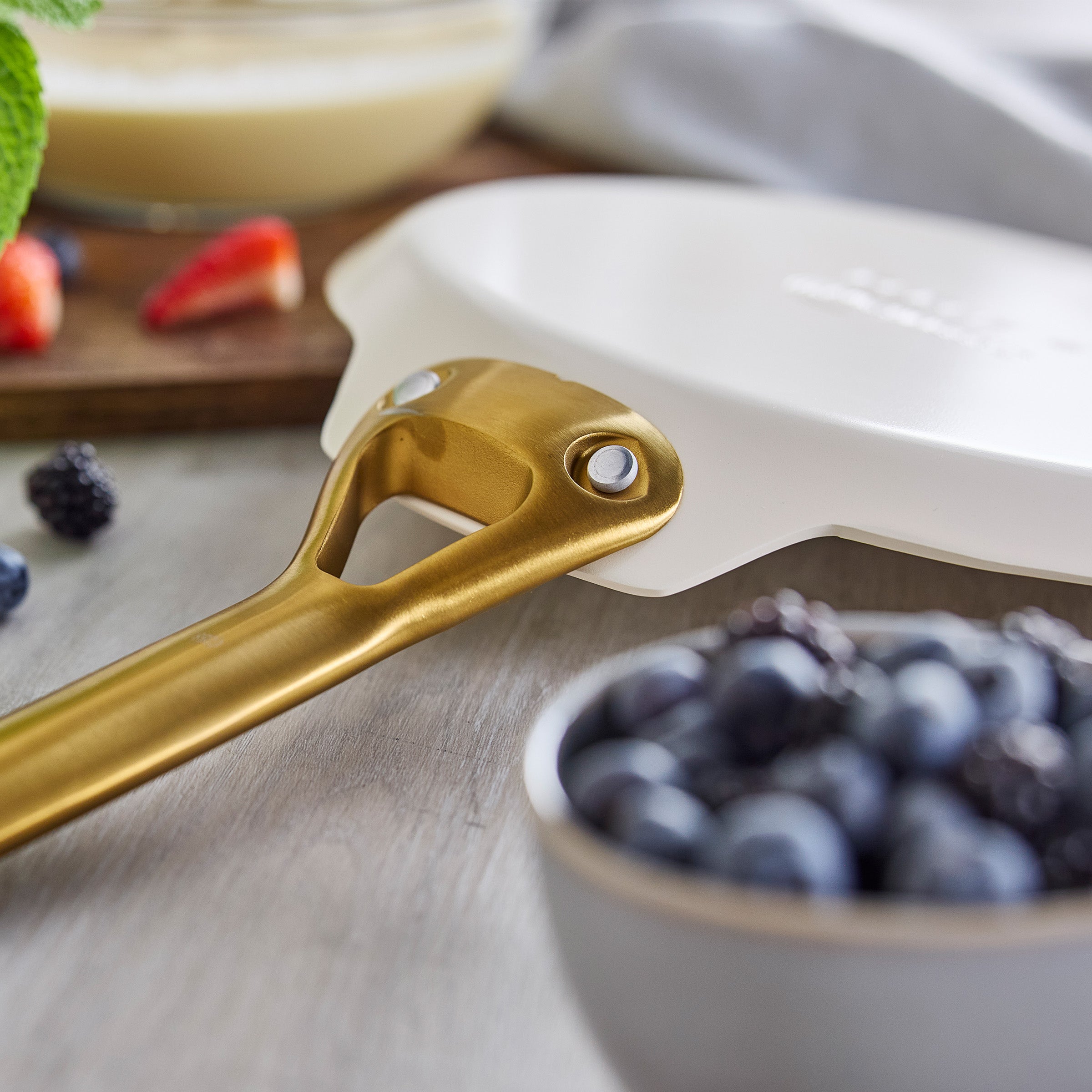 GreenPan Reserve Pro Ceramic Nonstick 10" Crepe Pan | Cream