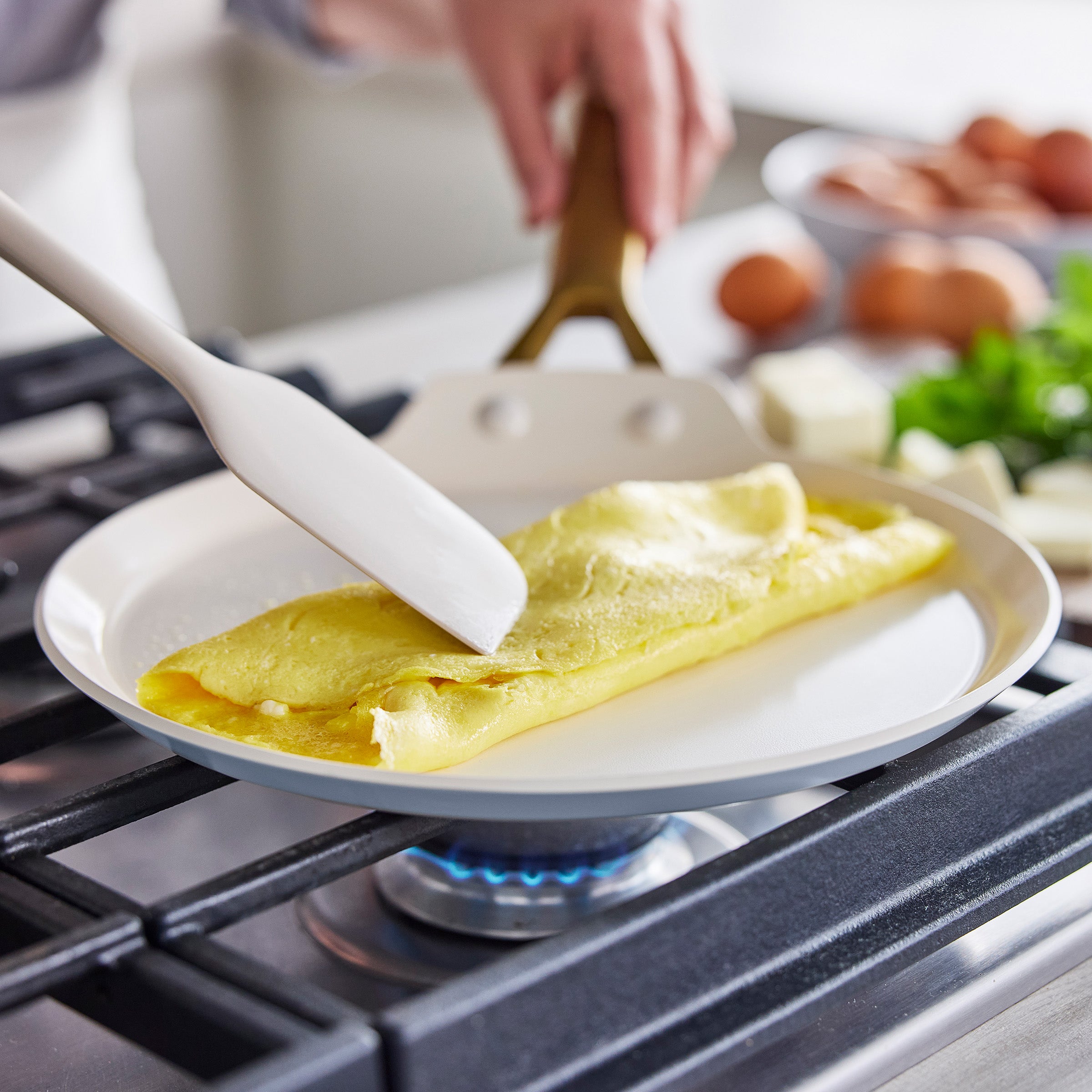 GreenPan Reserve Pro Ceramic Nonstick 10" Crepe Pan | Glacier