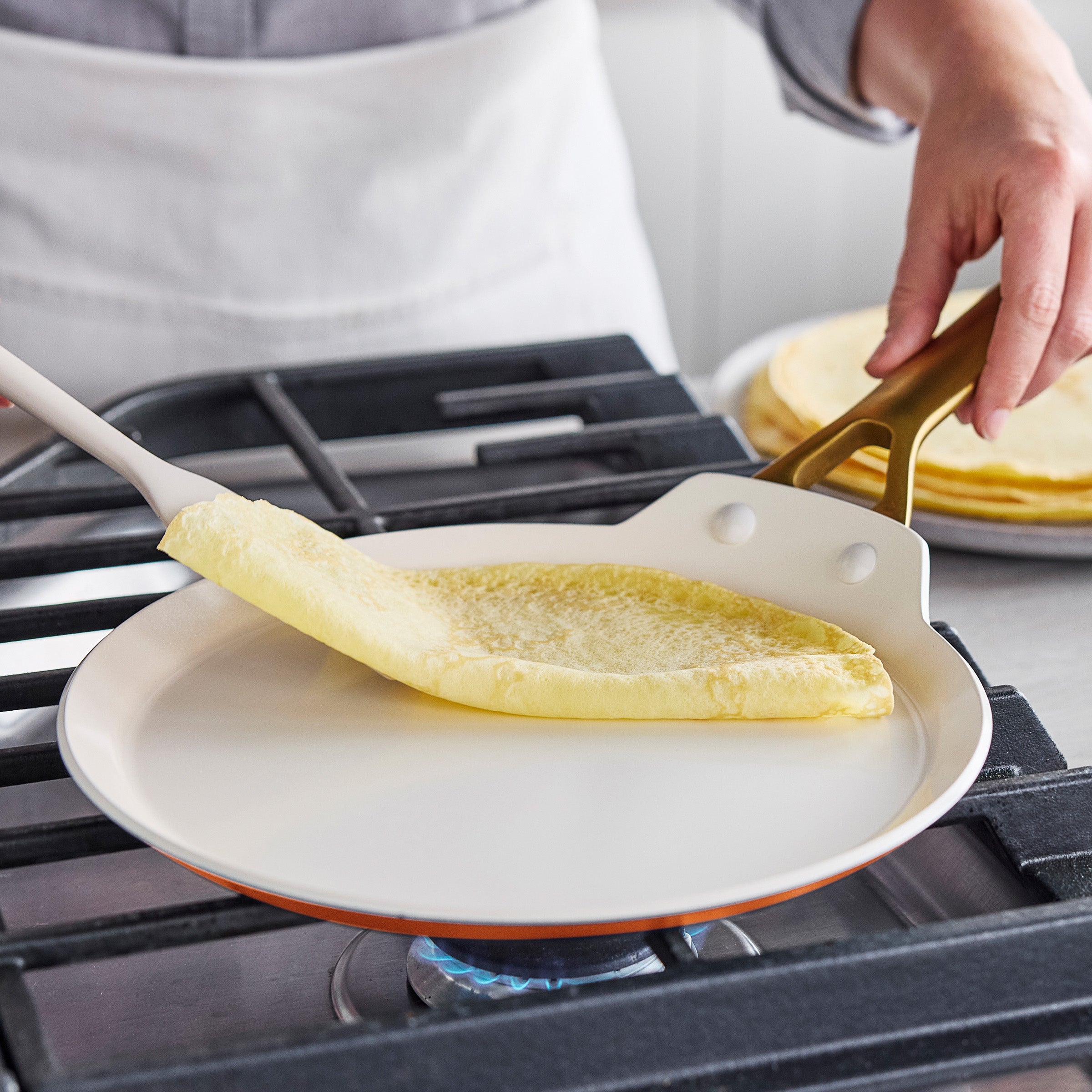 GreenPan Reserve Pro Ceramic Nonstick 10" Crepe Pan | Harvest