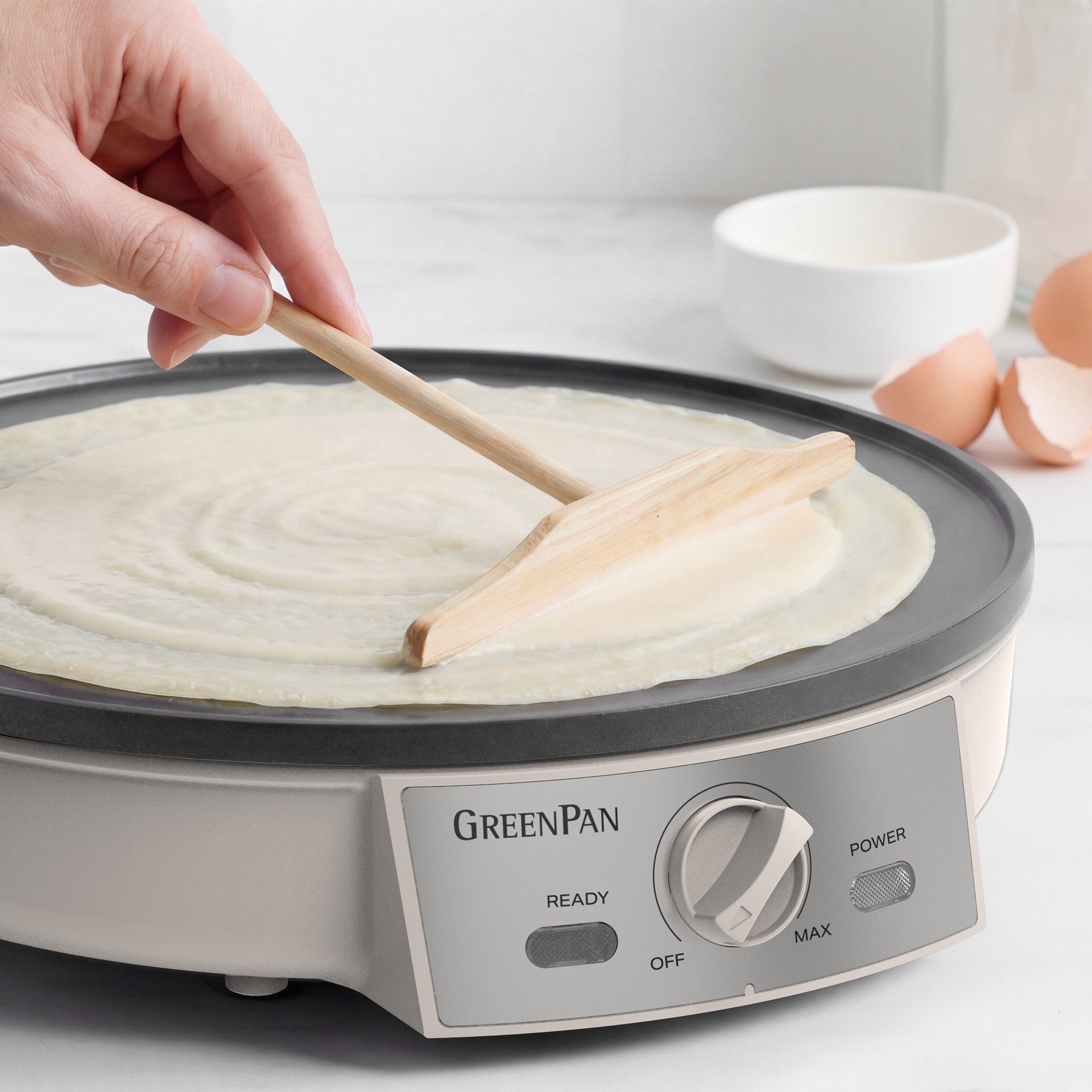 GreenPan Advanced Crepe Maker, Clay