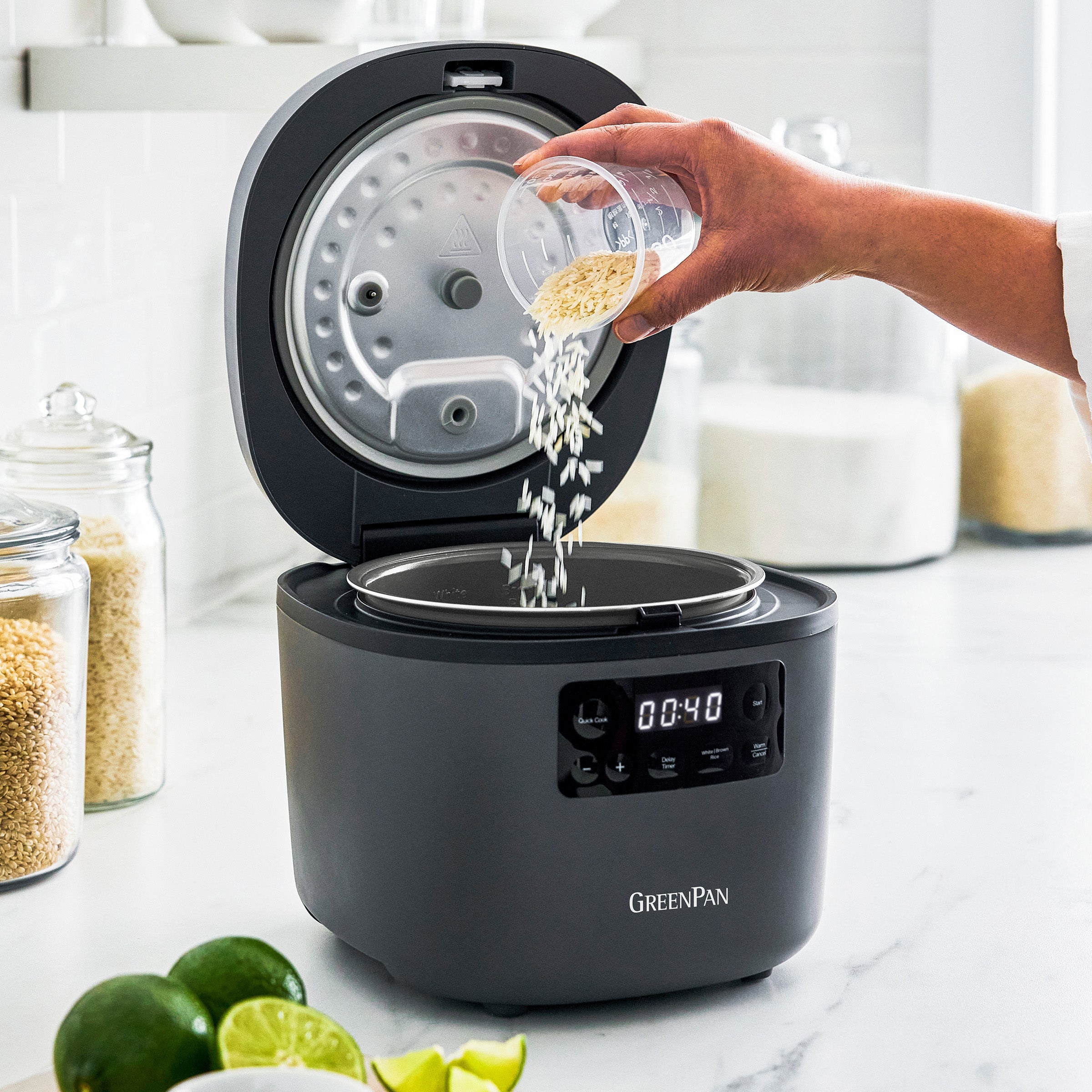 GreenPan Advanced 8-Cup Rice Cooker — Graphite
